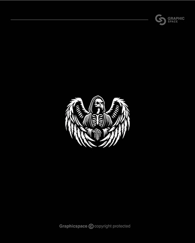 Gaming logo design animal bird death devil evil gaming logo skeleton sports wings