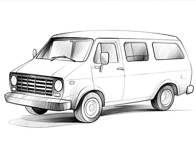 Classic Van Sketch Drawing car concept car sketch car van drawing car van sketch cartoonsaz classic car design classic car sketch classic van concept concept art design graphic design illustration pencil sketch sketch sketch design sketch van van drawing van illustration van sketch