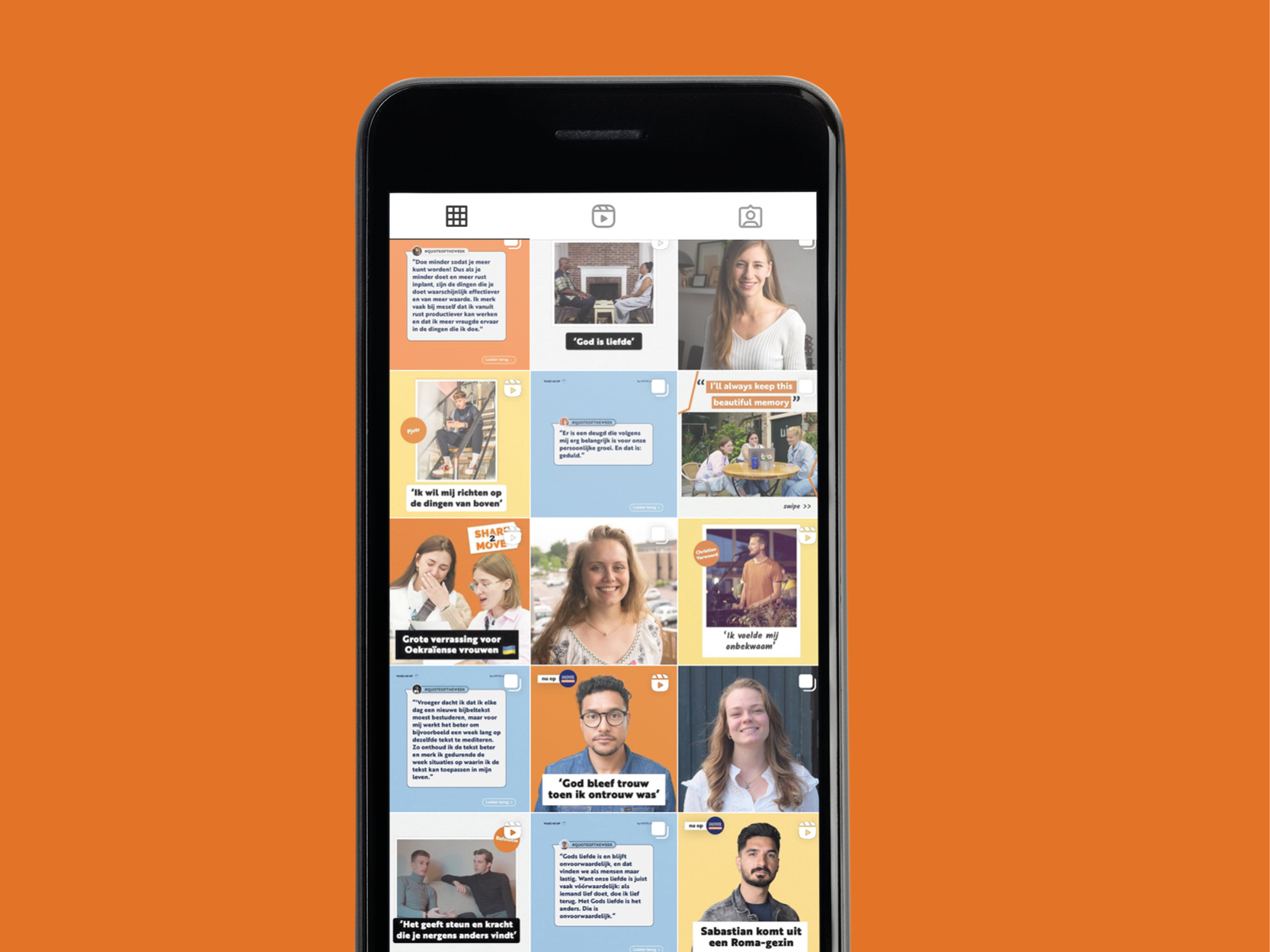 Example of Social media representation