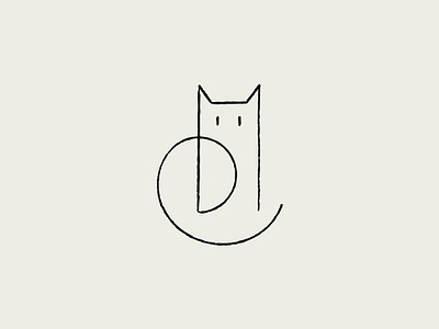 "Meow" - minimalist line art illustration logo design abstract animal branding cafe cat contemporary design geometric golden ratio graphic design illustration line art logo minimalist modern pet simplicity sketch stylish veterinary