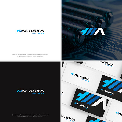 Alaska Batteries - Logo Design brand brand and identity branding design graphic design icon illustrator logo logo design logofolio logos modern professional vector