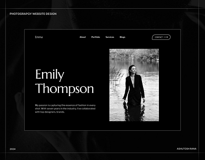 Photography Website Design landing page design photographer website photography web design ui ux design website design