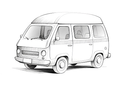 Classic Van Pencil Sketch car car drawing car illustration car pencil sketch car portrait car sketch design car sketch drawing car sketch idea cartoon car classic car design concept art design graphic design illustration pencil sketch sketch sketch car sketch van van van sketch