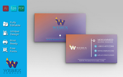 Attraktive Visitenkarte branding business card graphic design logo visitenkarte