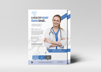 Medical Flyer Design Template branding graphic design health care healthcare logo medical flyer