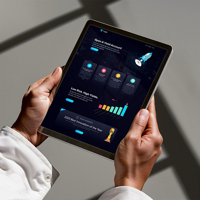 YUBI - Open A Yield Account design ui uiux ux web web design web dev