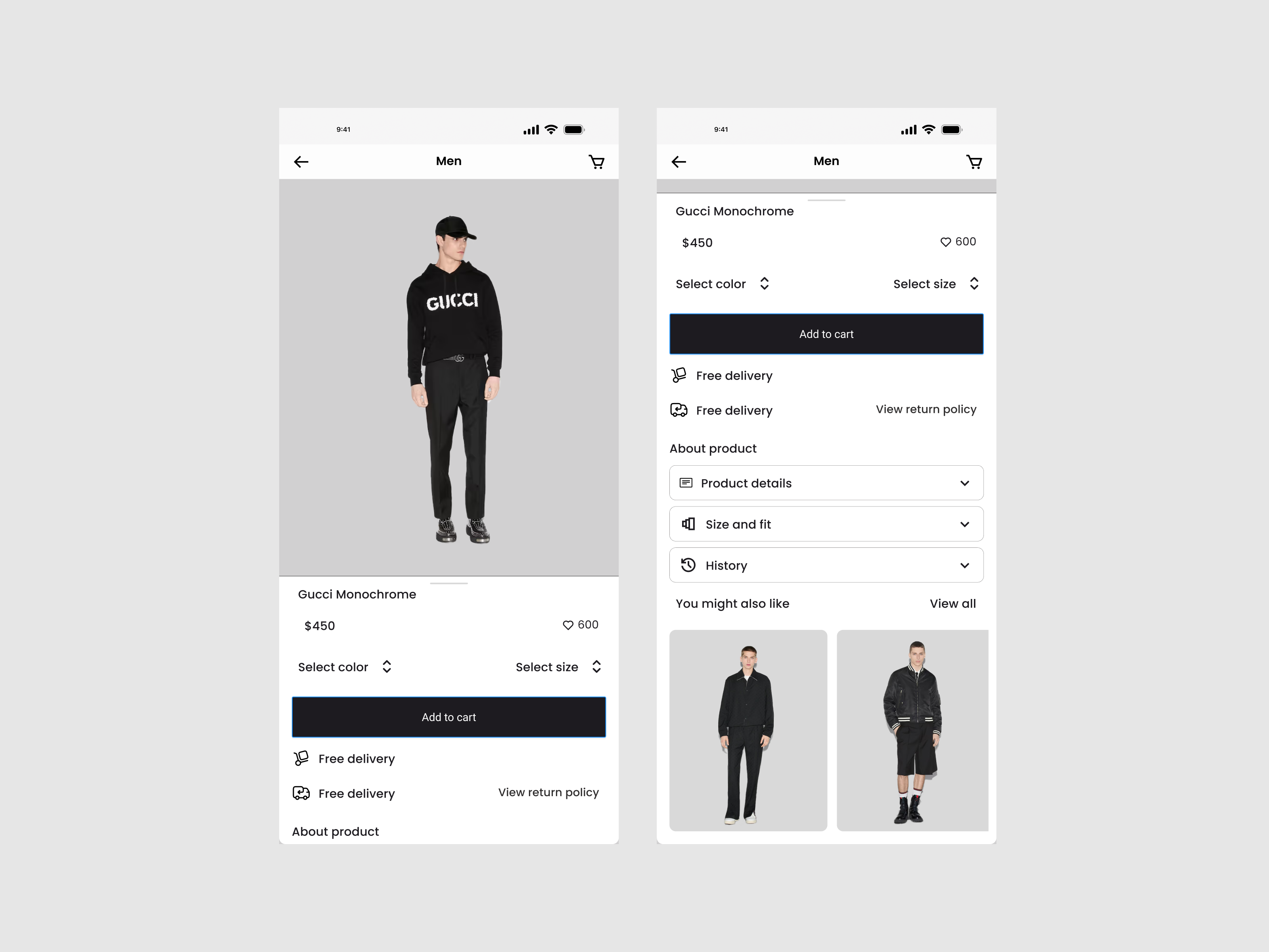 Example of Mobile App UI/UX Design Services