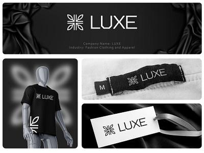 LUXE clothing brand identity | Fashion logo Branding(Unused) apparel brand identity branding clothingline creative design fashion fashionstyle graphic design logo logo design logo maker mdbarkatullah modern shopping smallbusiness streetwear style tshirts