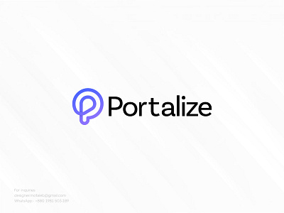 Portalize Logo Design agency logo ai logo brand identity branding business logo corporate logo identity letter logo logo logo design logo designer logo mark logos modern logo p logo tech logo typography vector visual identity