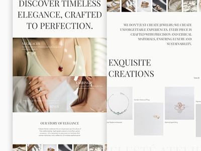 ✨💍 Celesté Atelier - Jewelry Website black clean cleanui design dribbbleshots e commerce elegant inspiration jewelry landingpage minimalistui modern modernui trendingui ui uiispiration uilandingpage uiwebsite ux white