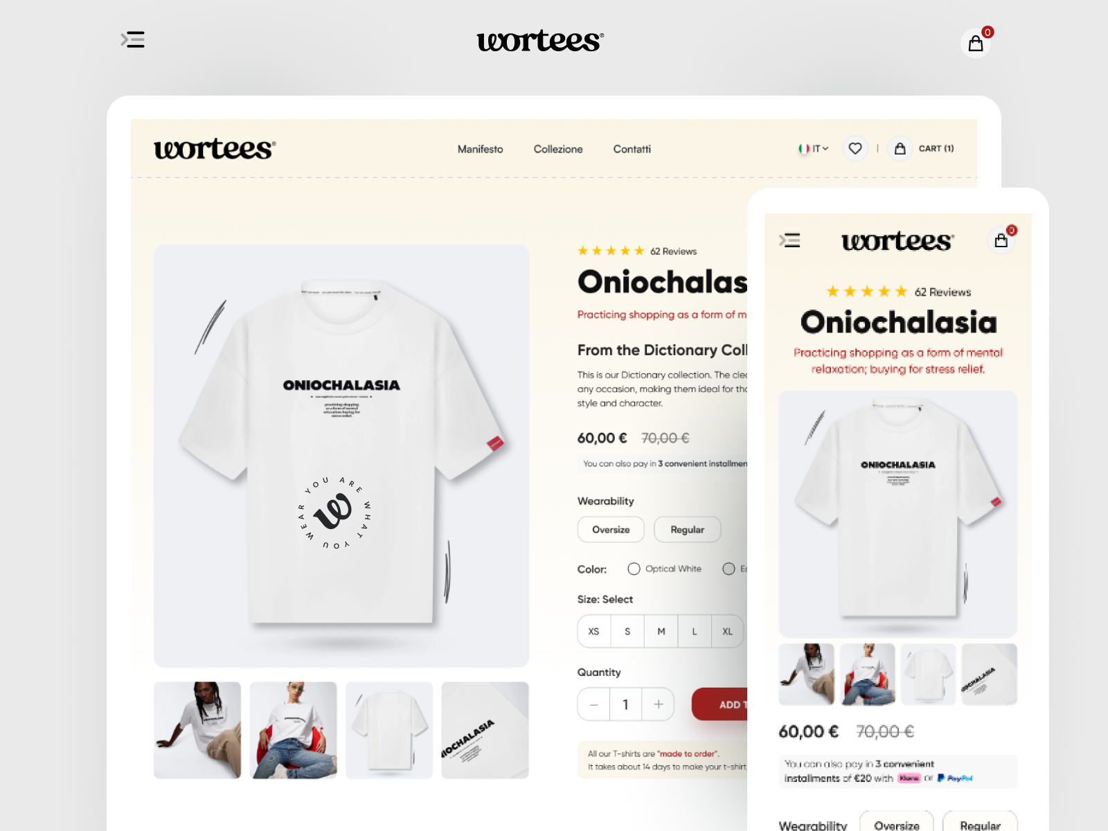 Example of E Commerce  Website Design