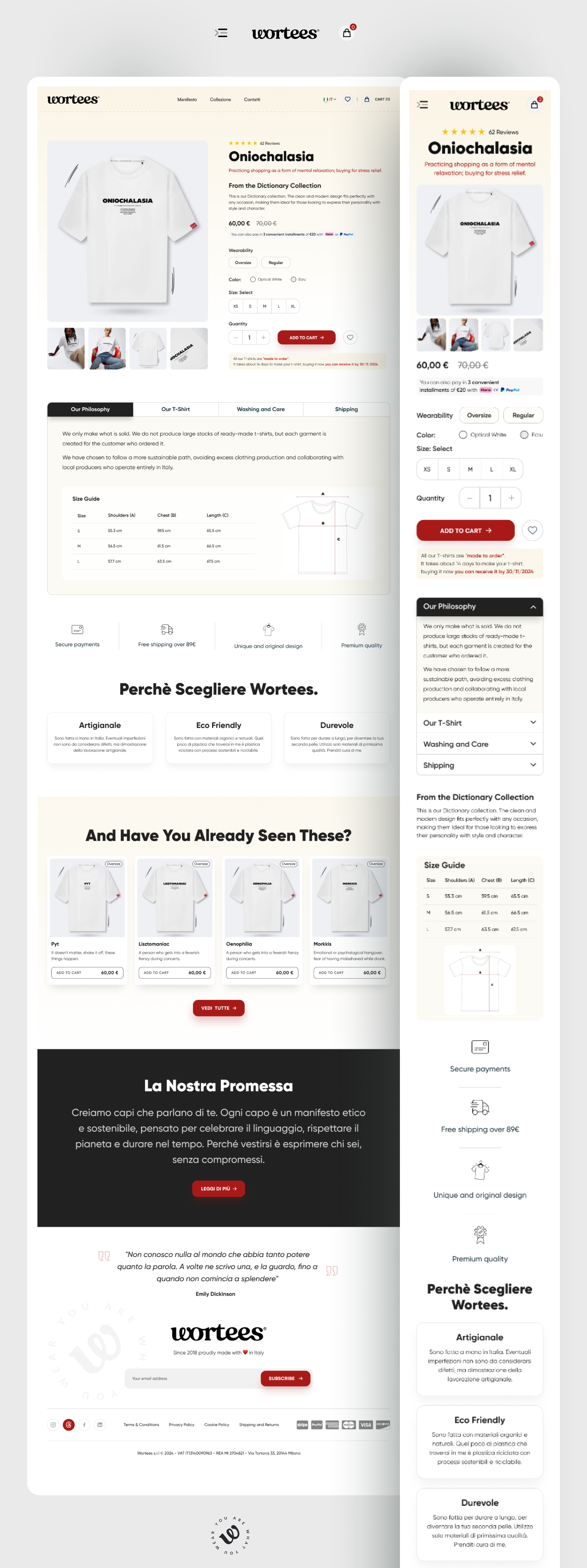 Example of E Commerce  Website Design