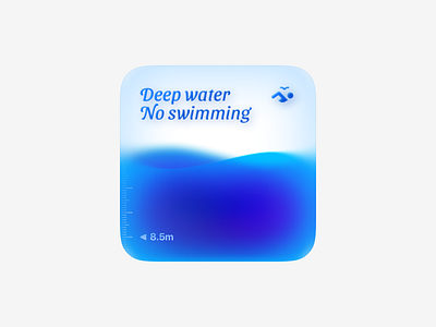 Deep water animation graphic design ui