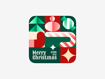 Merry Christmas animation graphic design ui