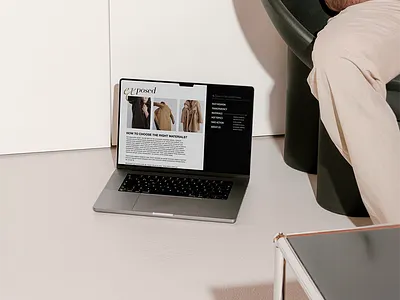Exposed - slow-fashion web design blog branding fashion responsive web slow fashion uiux web design website