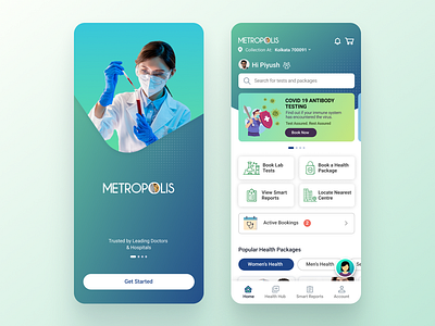 Healthcare app screen app figma healthcare landing pharma splash ui