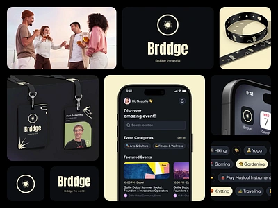 Brddge Branding Design | Event Booking UI/UX ai android animation app design banto banto design dark design design event app event booking app event management app focotik ios app mobile app mobile app design mobile event platform modern app design ui ui ux design ux