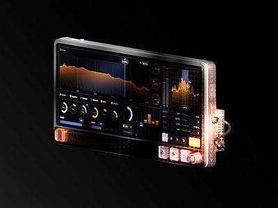 Digital sound effector | Concept 3d product render ui