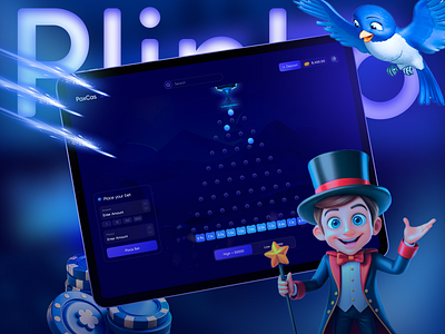 Plinko Game 3d game elements betting betting app ui betting platform casino casino game design crypto casino esports gambling gambling design gambling ui game interface gaming gaming dashboard online casino plinko game slots visual design web3 website casino