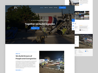 Construction Landing Page constructionlandingpage dribbble landingpage productdesign uiux userexperince userinterface webdesign