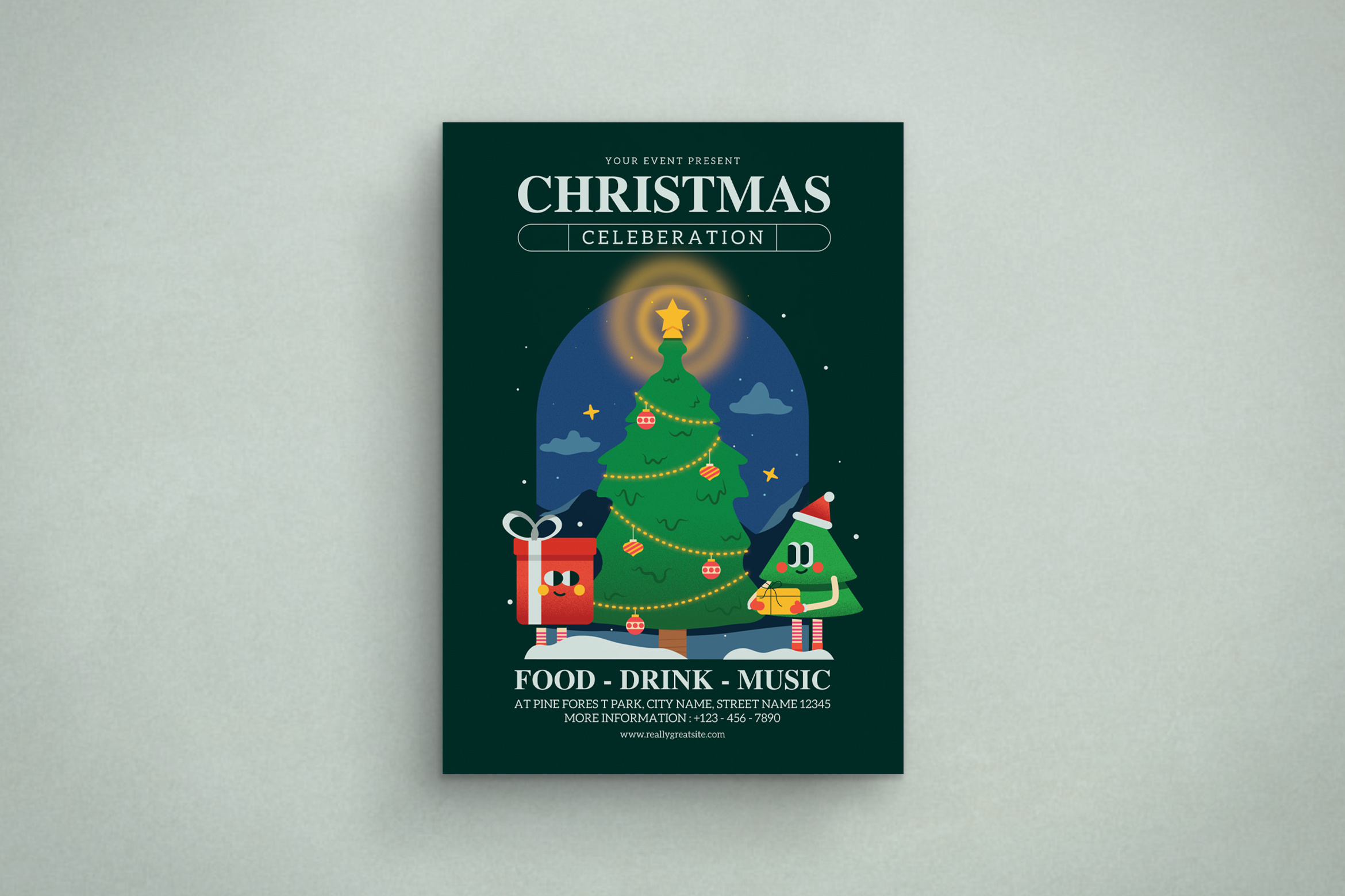 Example of Event Flyer Or Poster Design Template