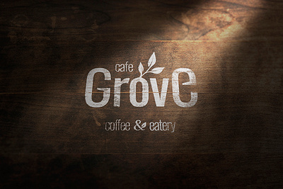 Logo concept for cafe GROVE branding logo logo cafe logo design