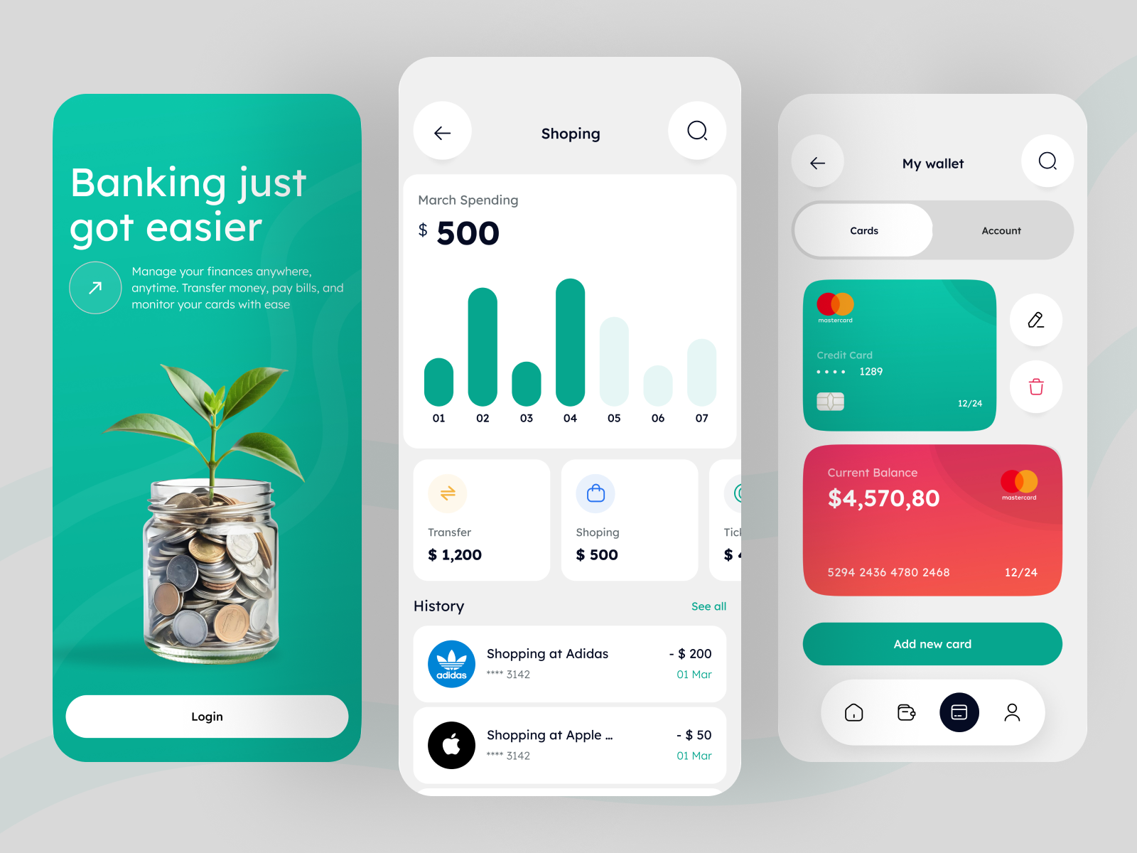 Example of Smart Finance Mobile App 