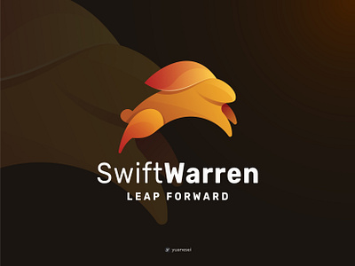 Swift Warren Creative Rabbit Logo Design animal logo brandmark bunny logo colorful gradient graphic design icon identity designer jump logo logo design logo designer logo mark rabbit rabbit logo