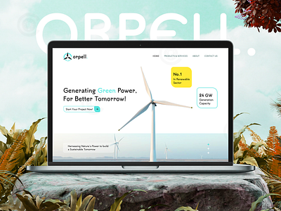 Renewable Energy green energy home page landing page renewable energy renewable energy website solar energy solar energy website solar panel solar power ui ui inspiration web design