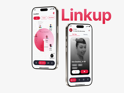 Linkup © 2025 - Dating Mobile App. product design ui ux