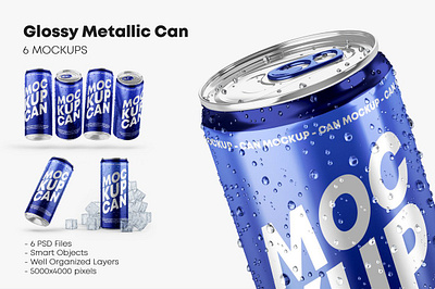 Glossy Metallic Can Mockup Set beer beverage can mockup can mockup set cans condensation drink can drinks energy glossy metallic can mockup set metal metallic can mockup metallic can mockup set mock up mockup mockup set set soda can soft drinks water drops