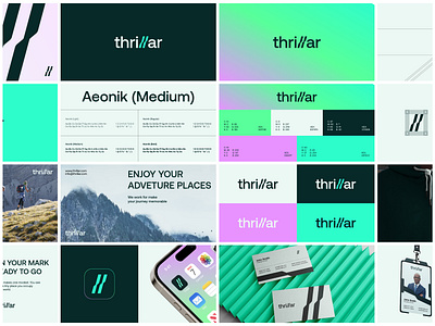 thrillar brand guideline adventure app brand guideline brand identity branding concept creative design designer portfolio hiking journey logo logo designer minimal modern simple startup thrill travel unique