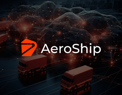 AeroShip - Delivery Logo, Logistics Company Logo arrow brand identity branding company logo courier delivery delivery app logo delivery company delivery service logo logistics logistics company logistics logo logo design minimal modern logo packing ride logo shipping transportation logo