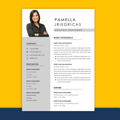 Professional Modern CV Resume digital resume