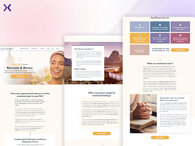 Mental Health Landing Page design dribbble shot graphic design landing page design mental care mental health awareness mental health landing page ui ux