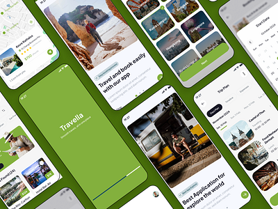 Travella - Travel Mobile App app design application booking case study mobile app tourism travel travel agency travel mobile app uiux