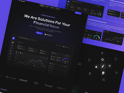 Fincore - Fintech Landing page banking finance finance website fintech fintech landing page landing page uiux user interface web design website