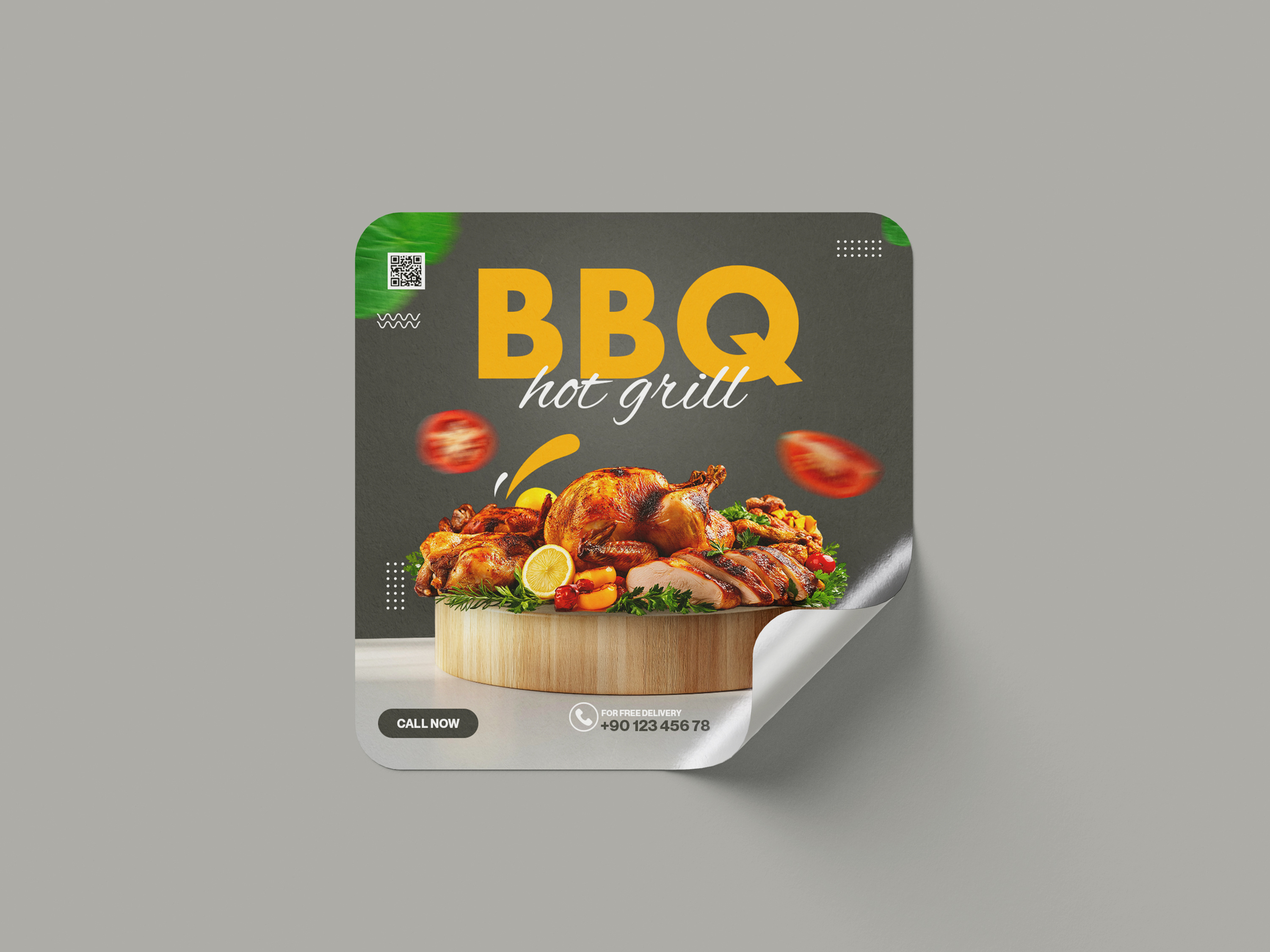 BBQ Hot Grill Feast – A Mouthwatering Design for Food Lovers food graphics