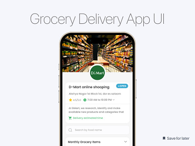 Groceries Shopping - Mobile App design concept foodie grocery grocery shopping hassle free grocery shopping healthy food mobile app design online shopping