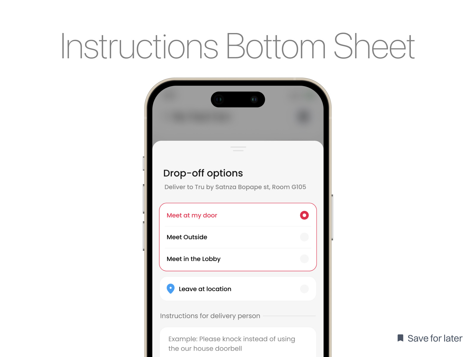 Instructions Bottom Sheet by Chirag_2711 on Dribbble