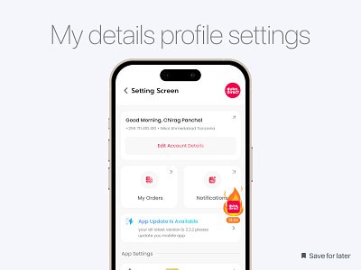 Profile Settings UIUX account setting account setting ui profile ui setting setting ui settings ui user profile