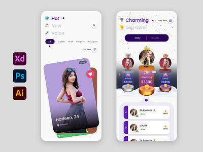 Hinow App Design android design ios mobile app design ui ux