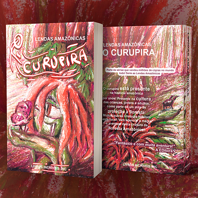 A lenda do curupira - book cover and spreads book cover