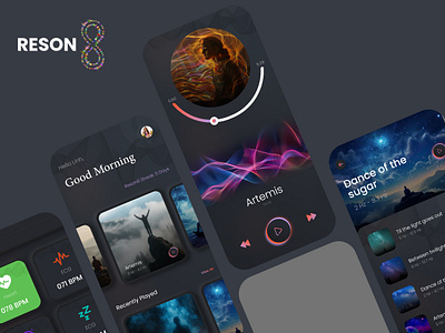 Reson8 App Design android design ios mobile app design uidesign