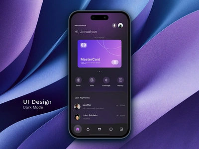 Finance App UI app branding design graphic design typography ui ux web design