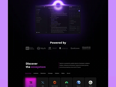 AI.CO-Landing page design [UI/UX] 3d ai artificial intelligence black hole blockchain crypto dark landing page dark saas landing page dark sections dashboard icon illustrations landing page animation reflect saas section space theme web design website