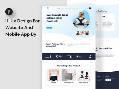 Orthopedics website figma landing page orthopedics website ui ui ux design