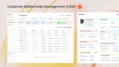 CRM (Customer Relationship Management System) company crm customer leads leadsmanagement saas sales ui ux