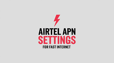 airtel apn settings for fast internet graphic design logo