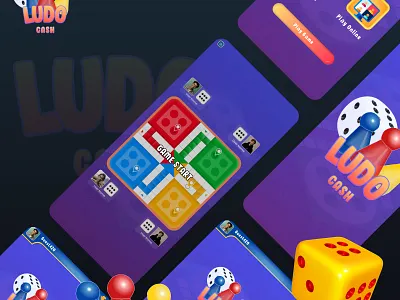 Ludo Cash Mobile Game design game ludo mobile ui